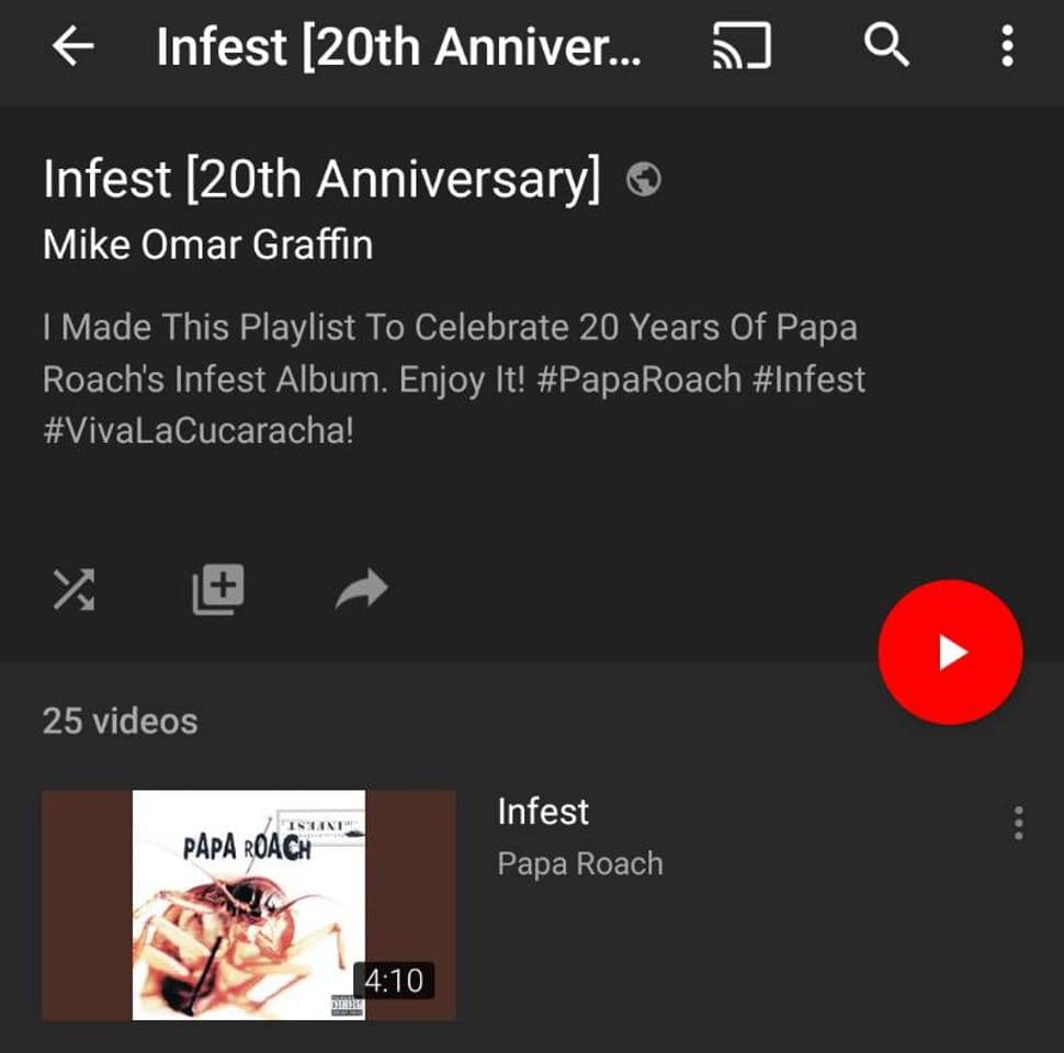 Fashion Papá Roach infest 20 TH Anniversary