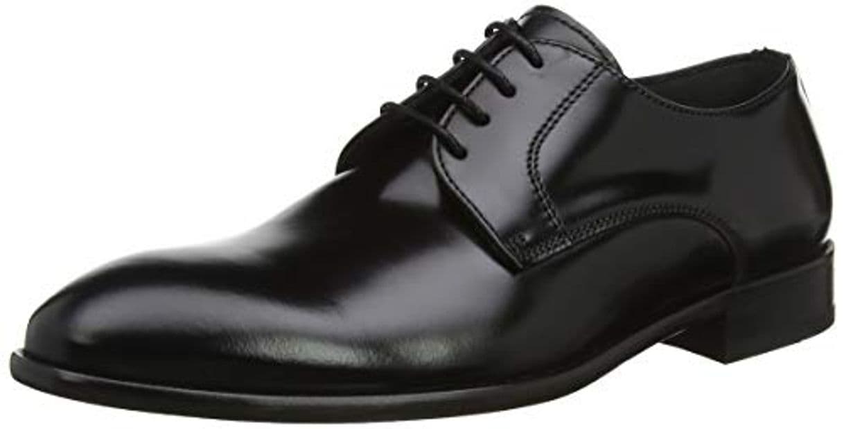 Fashion Lottusse L5881, Zapatos de Cordones Derby para Hombre, Negro