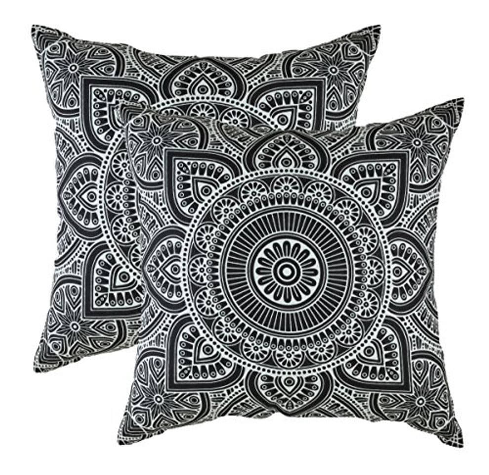 Product TreeWool - Pack de 2 - Mandala Acento Decorativo Fundas de cojín,