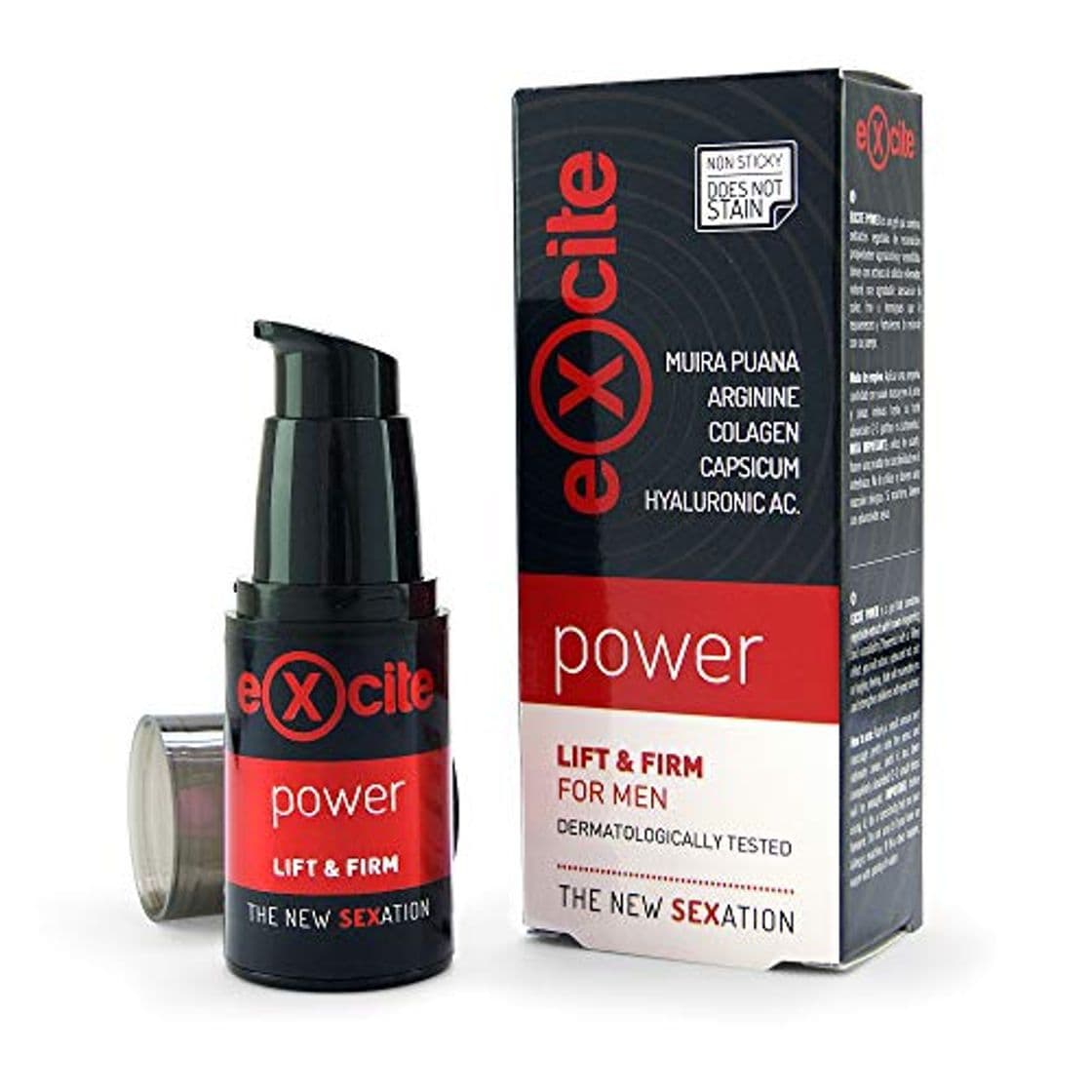 Product EXCITE Power Gel estimulante potenciador masculino a base de extractos vegetales