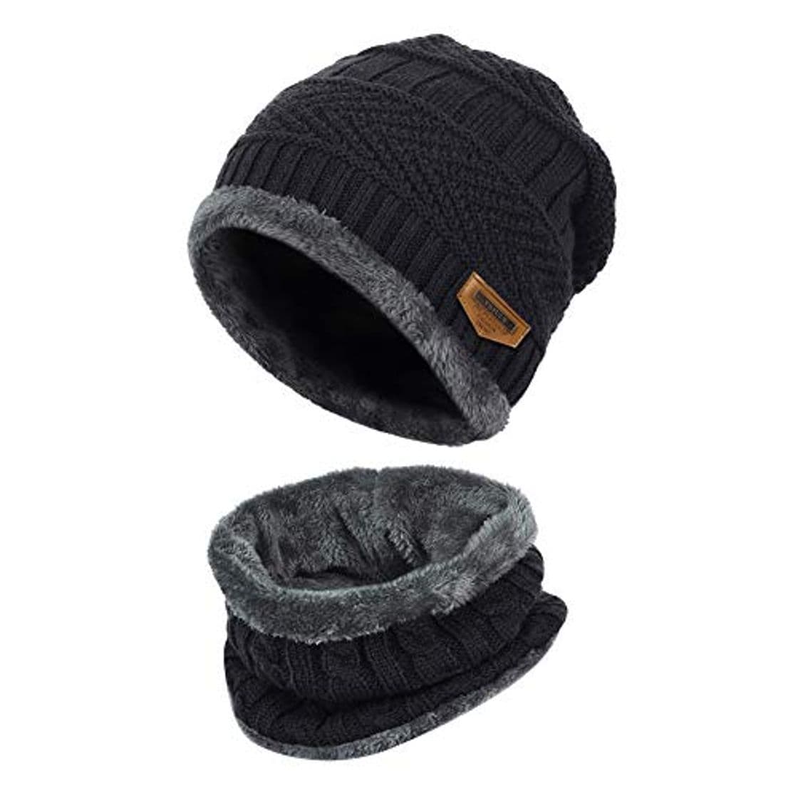 Producto VBIGER Gorras Con Bufanda y Gorros de punto Sombreros de Invierno Hombre