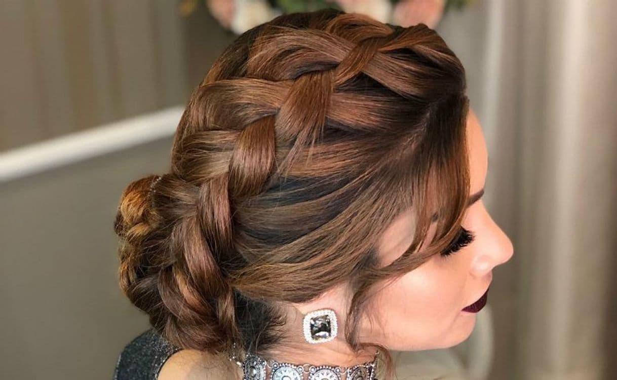 Fashion Penteado com trança 