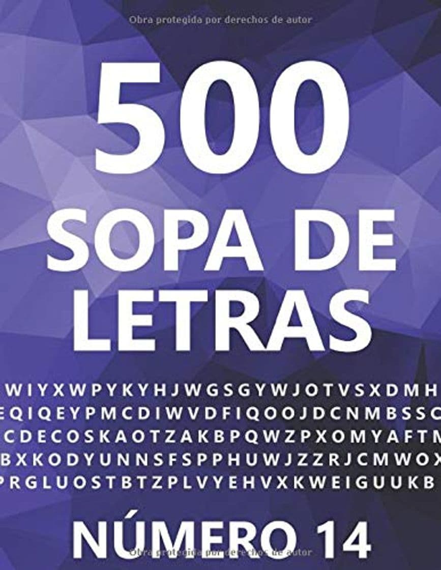 Libro 500 Sopa De Letras, Número 14