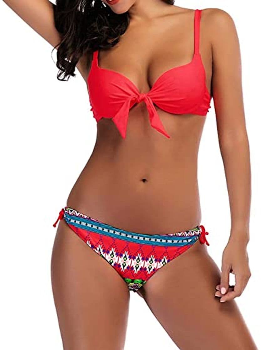 Moda BBsmile Bikinis Mujer 2019 Push up con Relleno