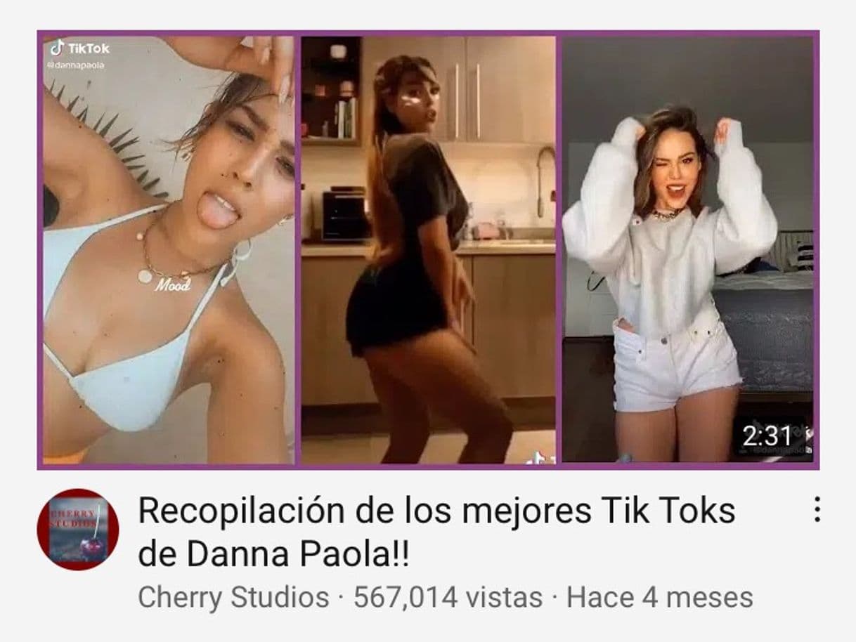 Fashion Recopilación de los mejores Tik Toks de Danna Paola!! - YouTube