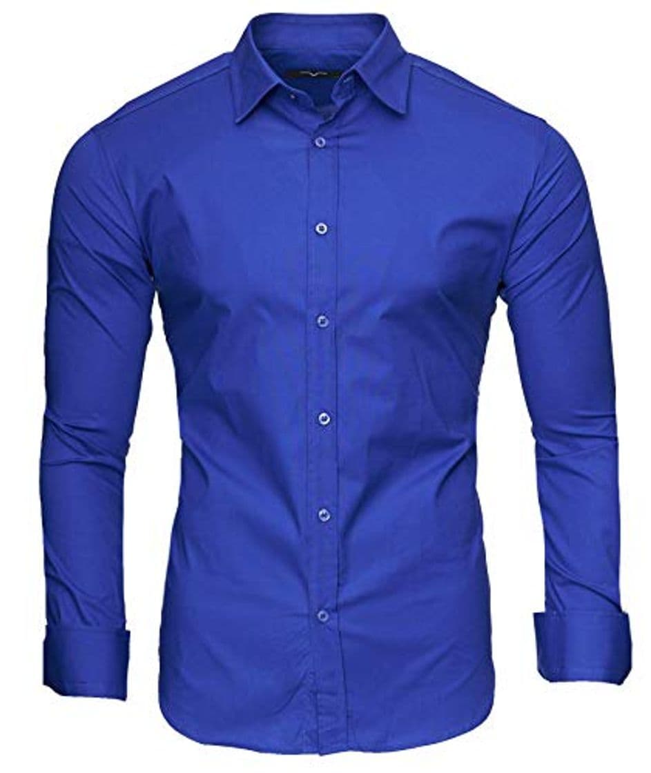 Product Kayhan Hombre Camisa, langarmhemd 2145 New Blue