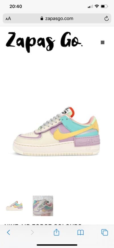 Producto Nike air force colores