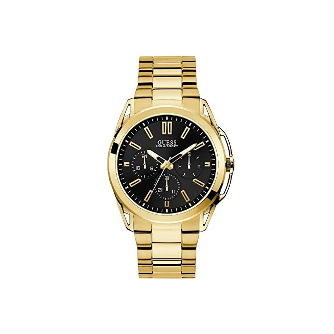 Fashion GUESS Reloj Analógico para Hombre de Cuarzo con Correa en Acero Inoxidable W1176G3