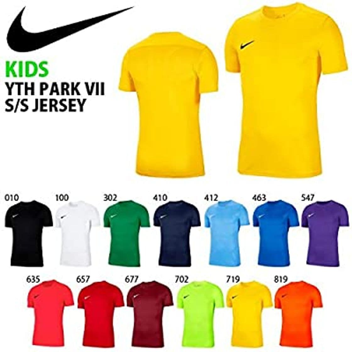 Product Nike Y Nk Dry Park VII JSY SS Camiseta de Manga Corta