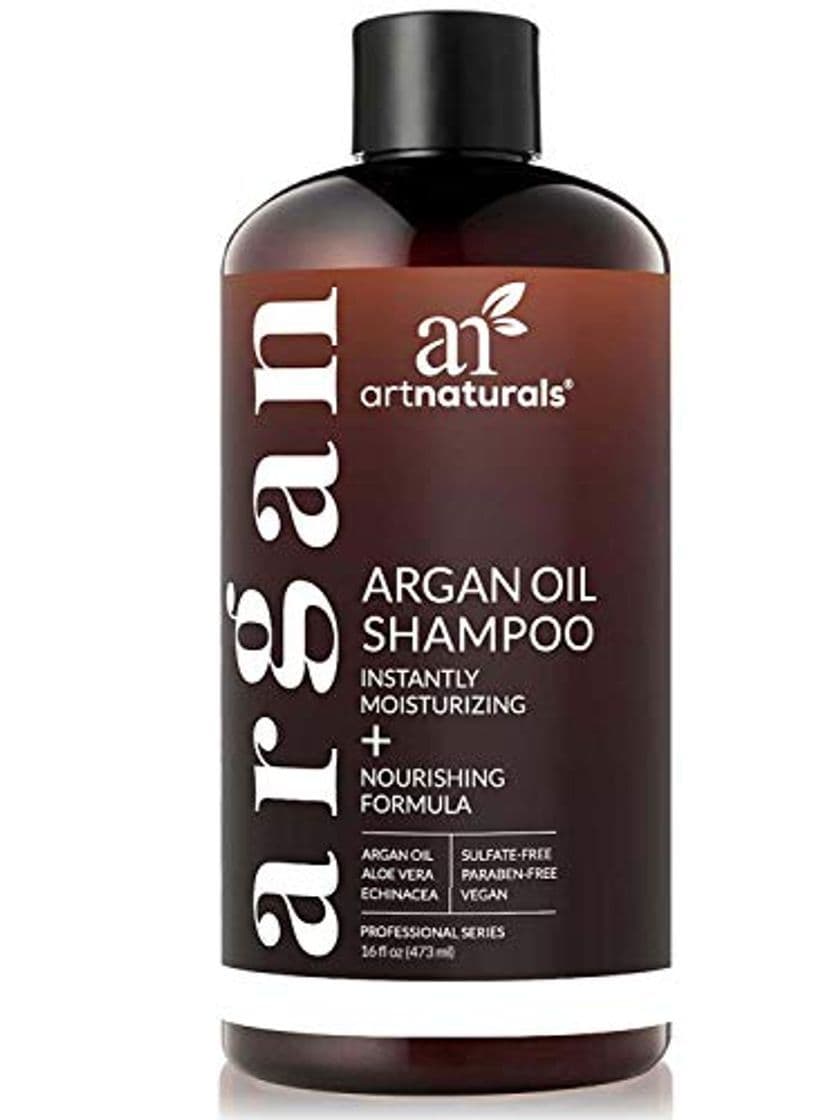 Beauty Champú orgánico marroquí con aceite de argán de ArtNaturals; es hidratante y