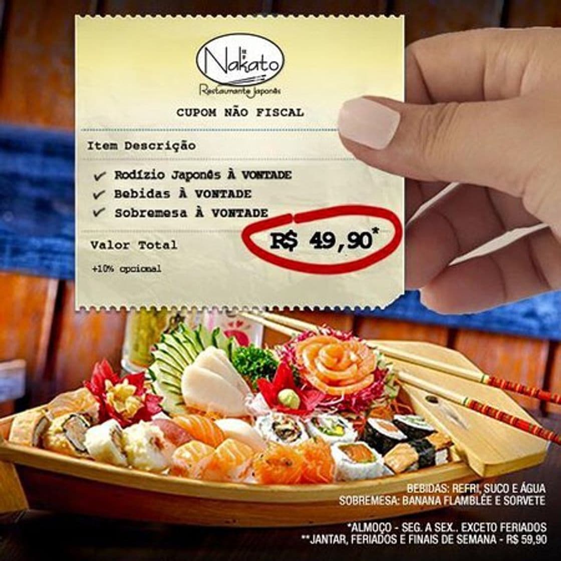 Restaurantes Nakato Sushi Morumbi Rodízio e Delivery