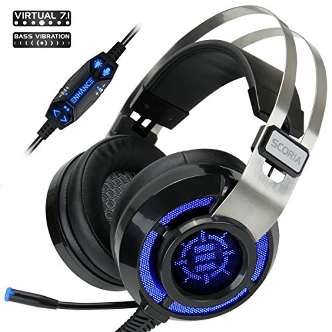 Producto ENHANCE Cascos Gaming Scoria Headset USB