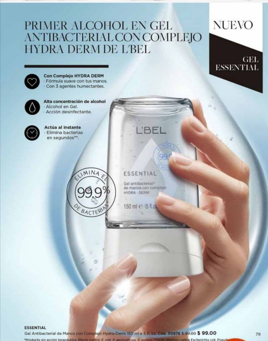 Producto Gel antibacterial Lbel