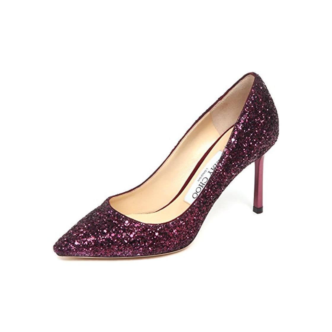 Moda E6558 Decollete Donna Wine Glitter JIMMY CHOO Romy Scarpe Shoe Woman [35]