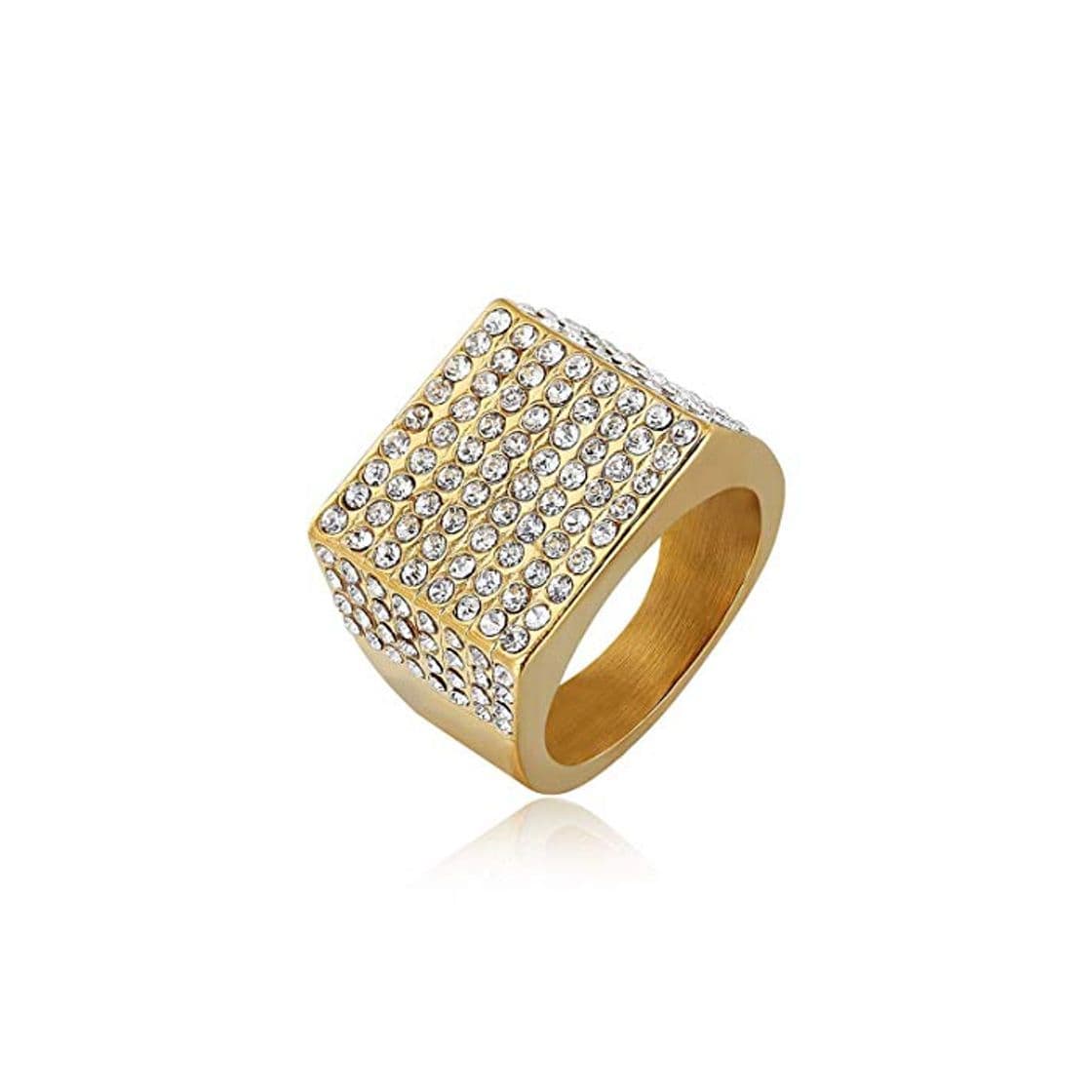 Product LQS Joyas de Boda de Moda con Anillo Cuadrado para Hombres