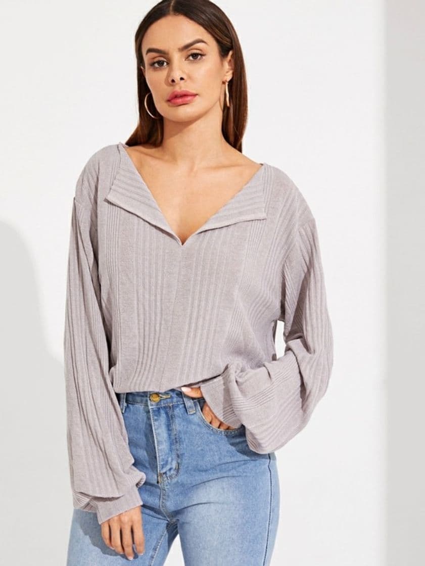 Fashion Blusa suave tipo sweter con hombros caídos 