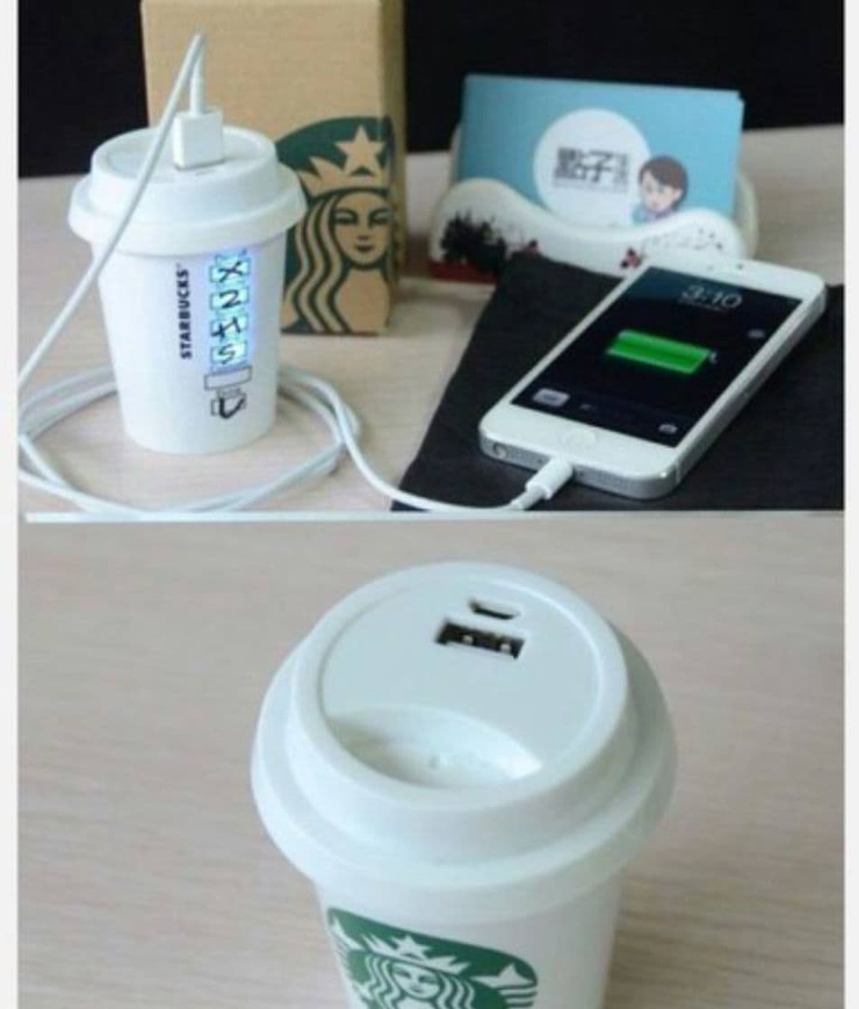 Product Cargador Starbucks Frapp Portable iPhone Charger 