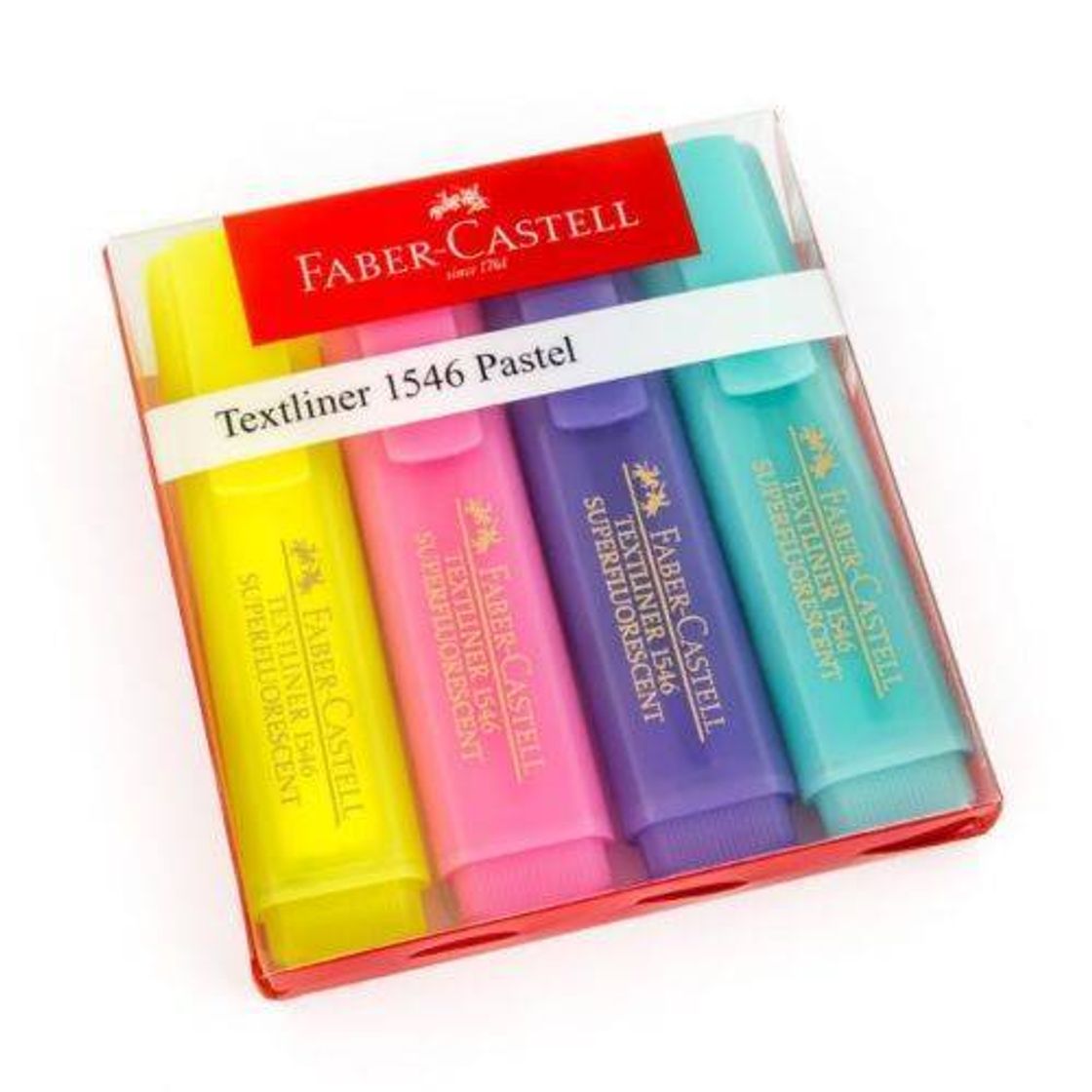 Moda CONJUNTO DE 4 MARCADORES TEXTLINER PASTEL FABER-CASTELL

