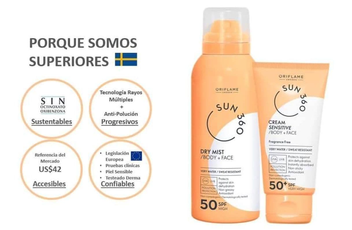 Moda Protector solar Oriflame 