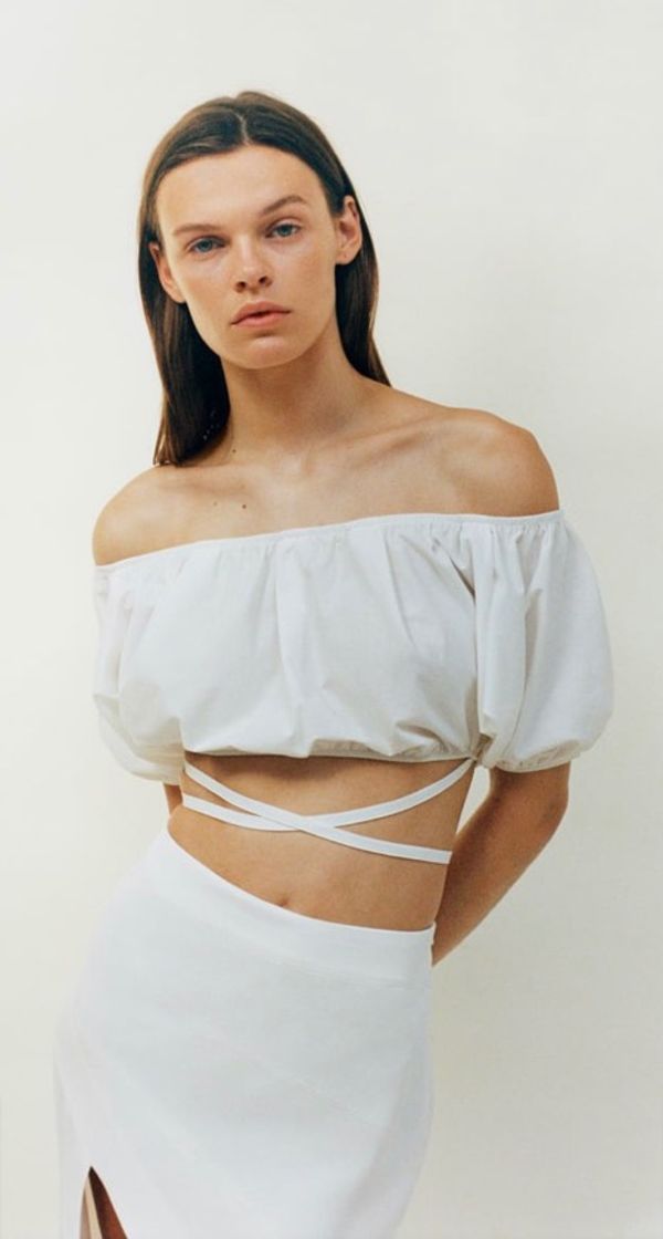 Fashion Crop top abalonado 