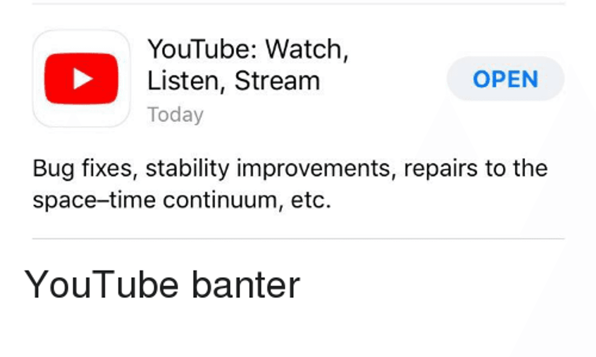 App YouTube: Watch, Listen, Stream