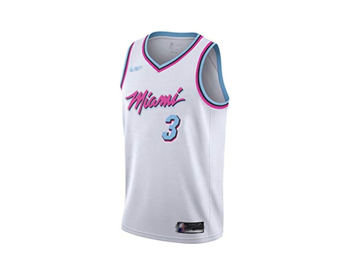 Fashion Camiseta de Baloncesto Miami Heat 3 Dwyane Wade Rockers Blue City Edition