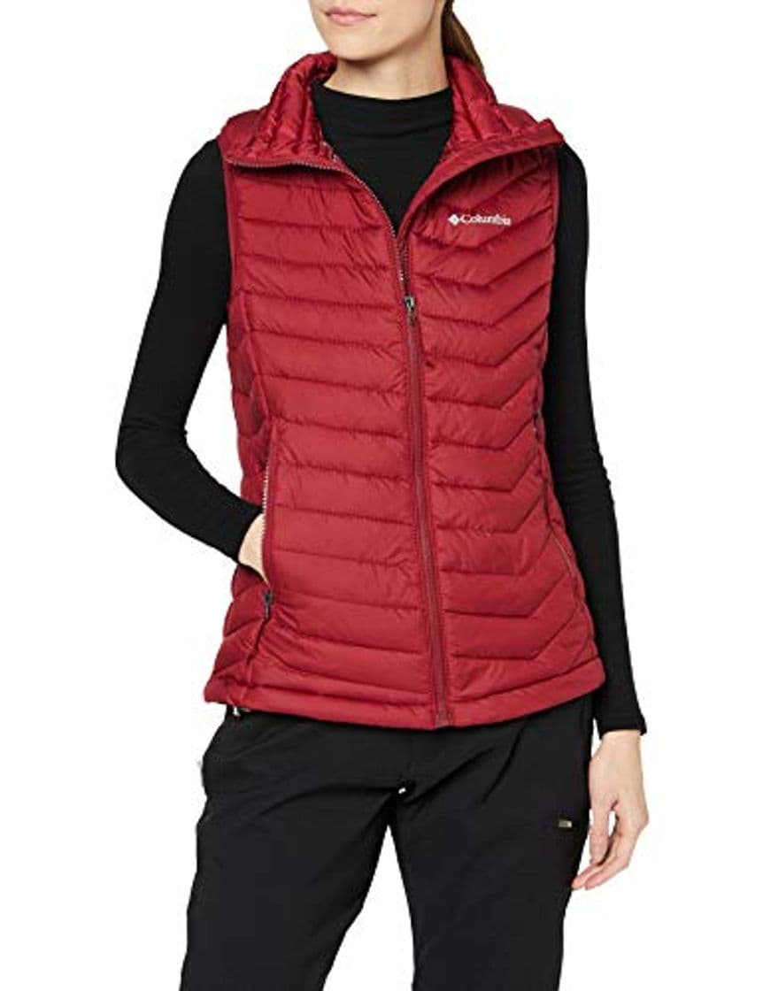 Moda Columbia Powder Lite Chaleco, Mujer, Rojo