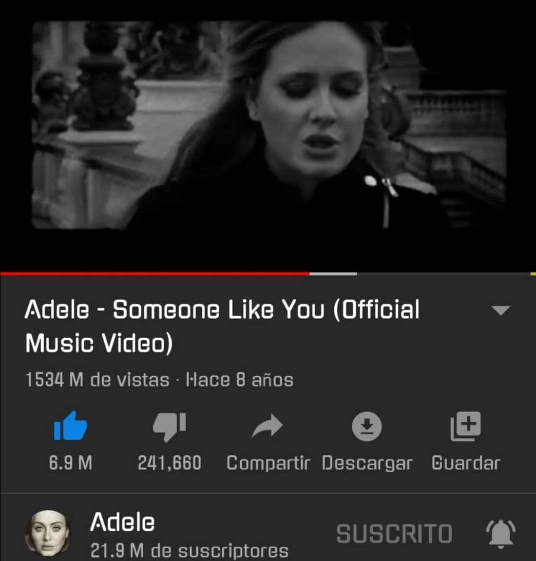 Canción Adele - Someone Like You 