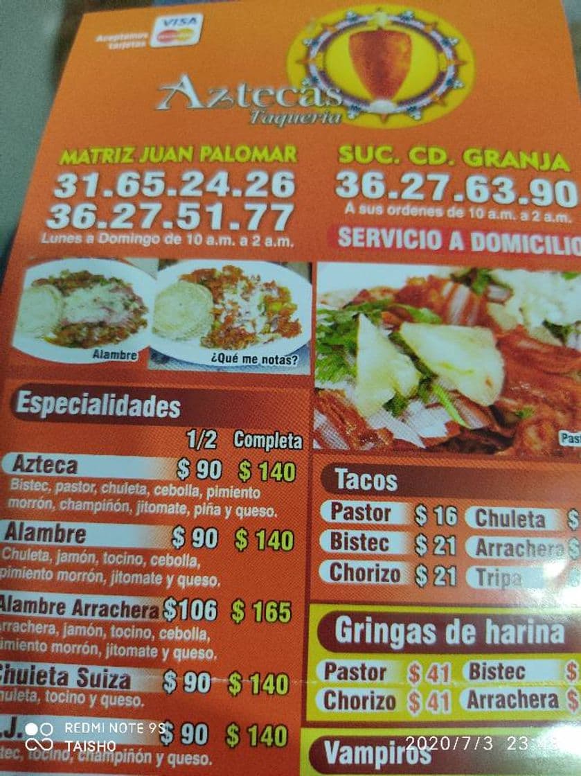 Restaurants Taqueria Aztecas