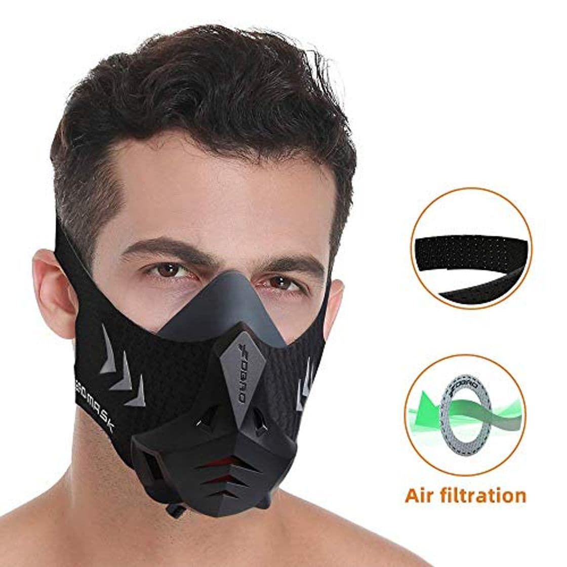 Producto FDBRO Sports Mask Pro Workout Mask Fitness, Running,Resistencia, Cardio, Máscara de Ejercicio