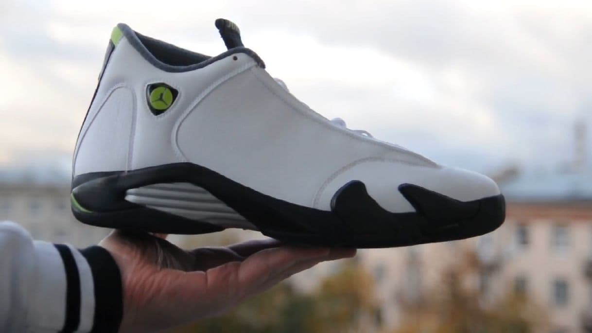 Fashion Jordan 14 Retro White Chartreuse