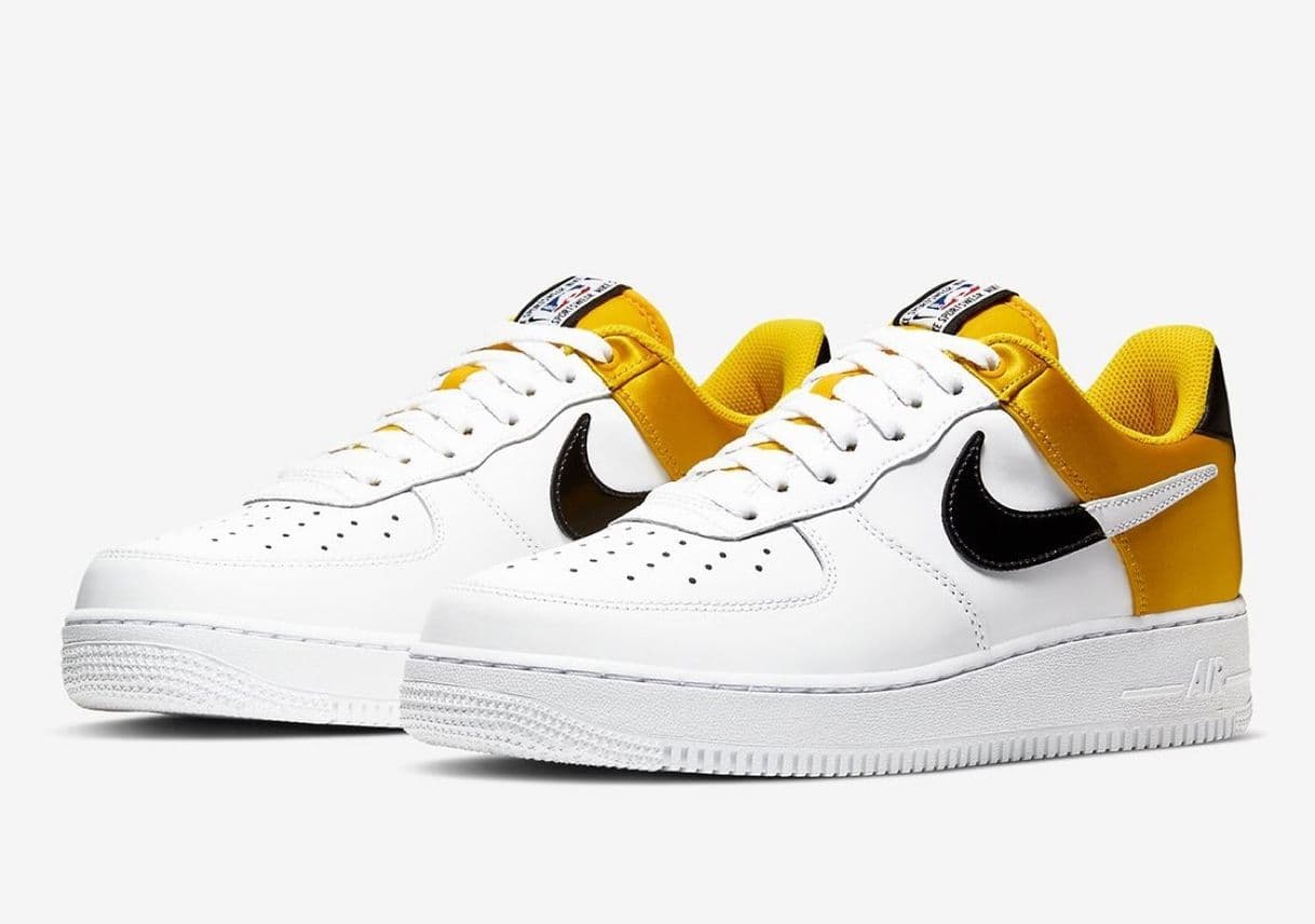 Fashion Air Force 1 Low NBA City Edition White Gold
