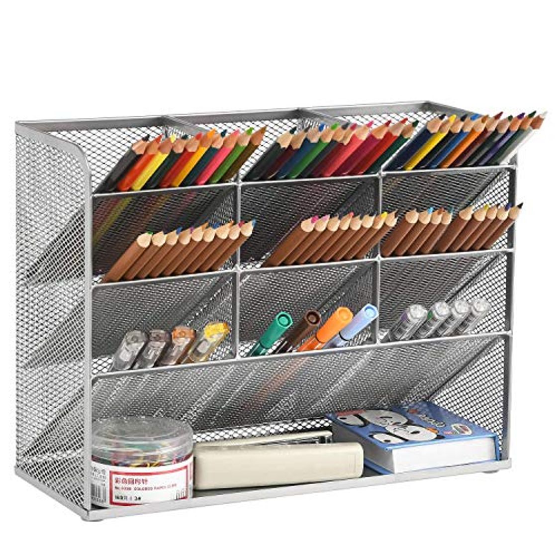 Producto Marbrasse Organizador de escritorio de malla, Organizador de bolígrafo para escritorio, estante