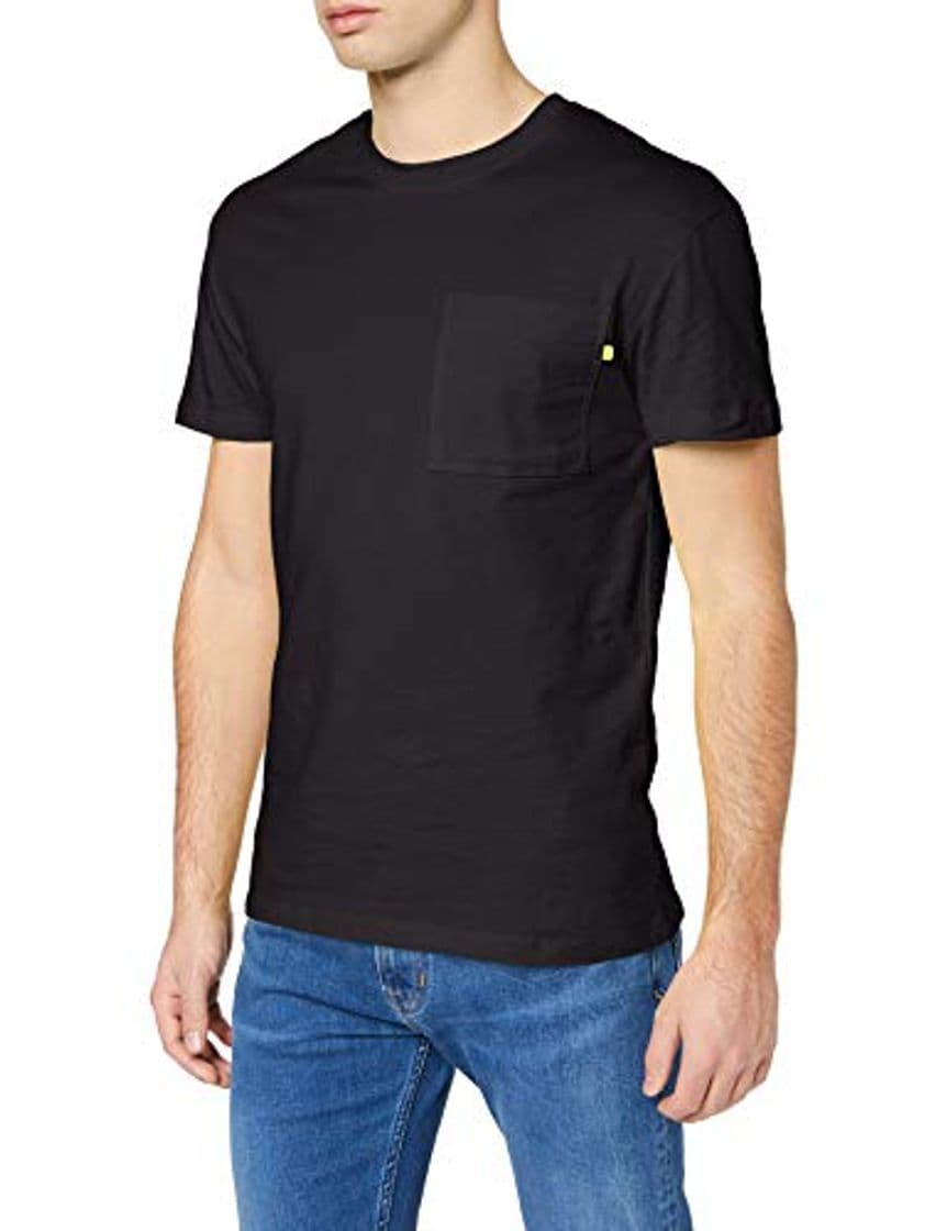 Moda Jack & Jones Jcofeley tee SS Crew Neck Ka Camiseta, Negro