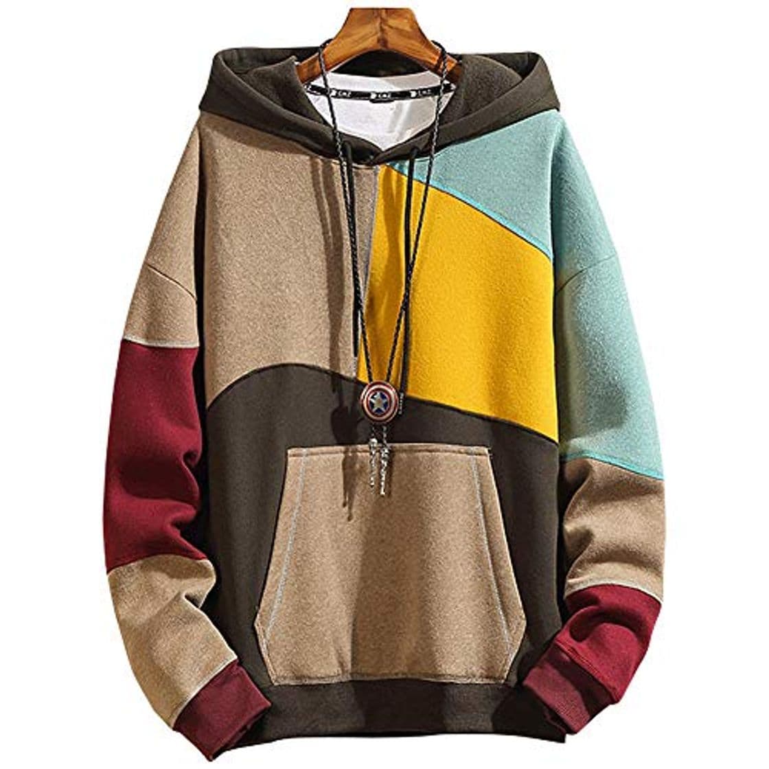 Product XIAOYAO Hombre Sudadera con Capucha Deportiva Manga Larga Hoodie