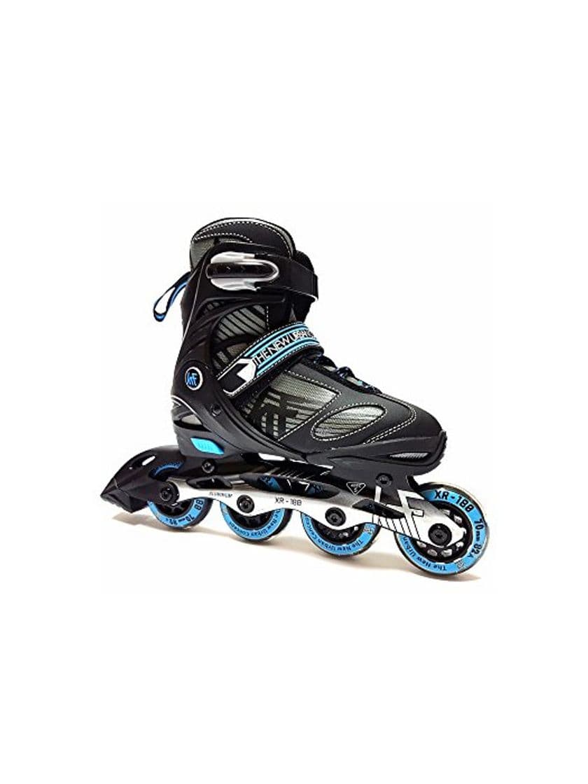 Fitness KRF Xr-180 Patines en línea, Hombre, Negro, L