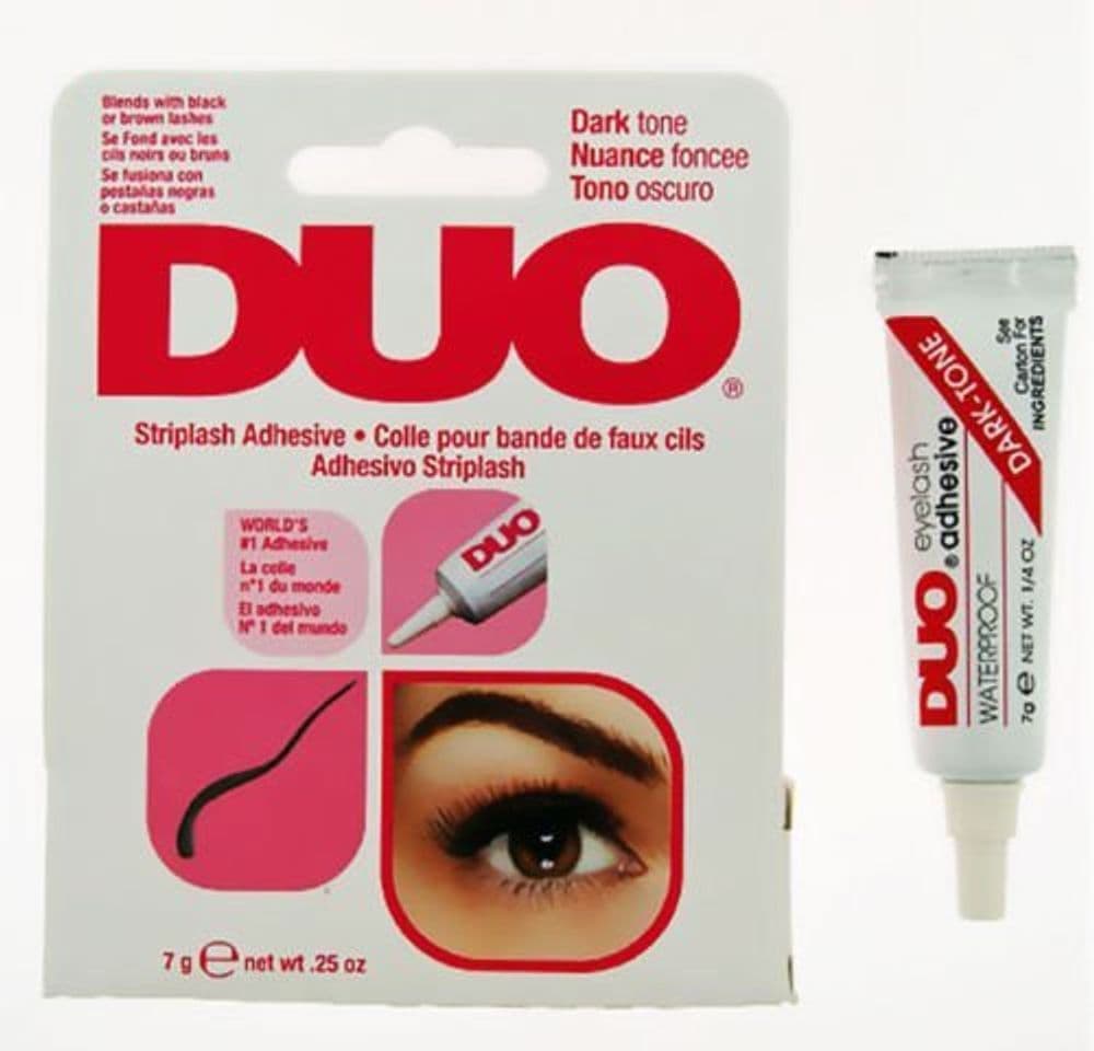 Belleza Adhesivo Duo para pestañas, resistente al agua, tono oscuro