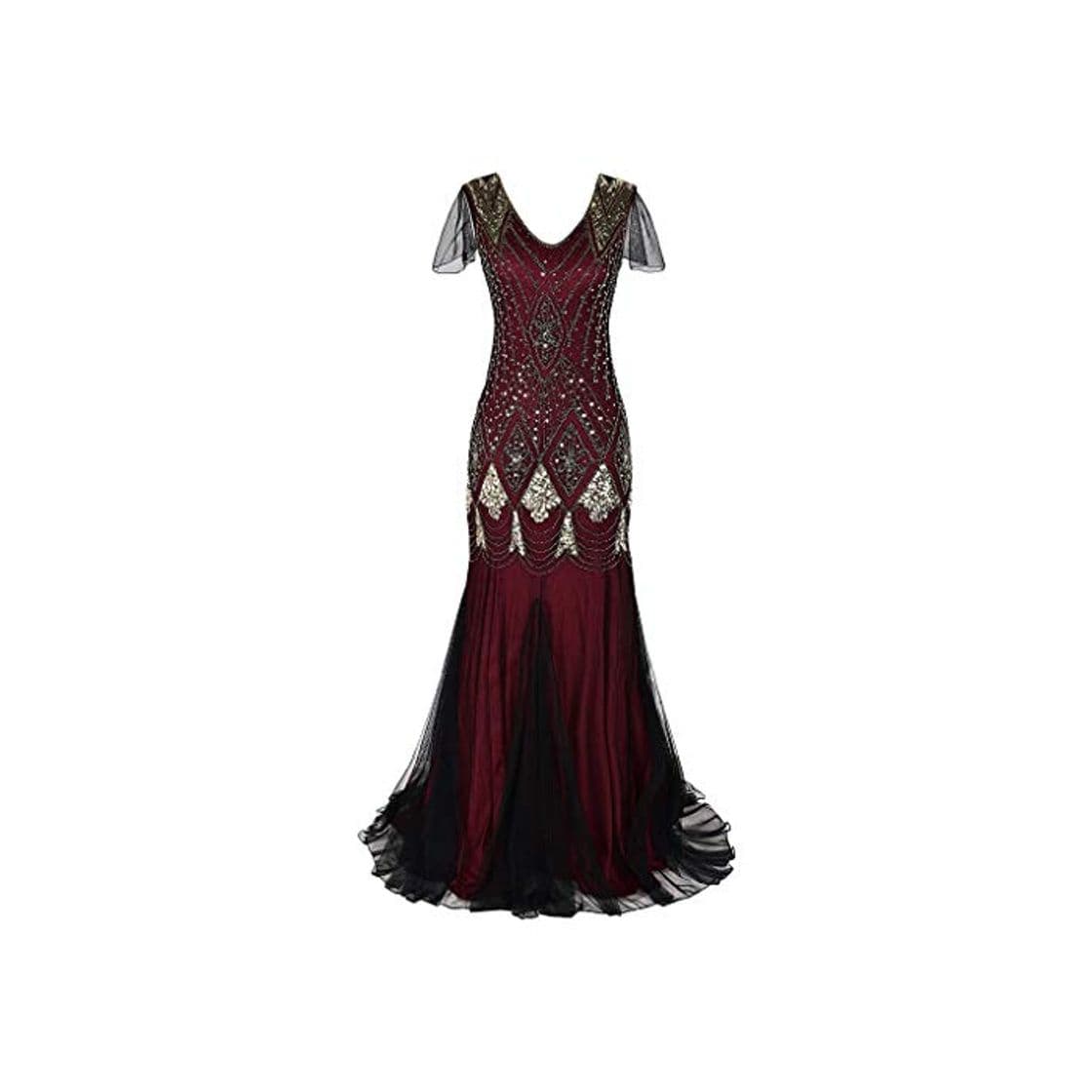 Moda Clearance Sonnena Ladies Dress Sale 2019 Mujeres Vintage 1920s Bead Fringe Lentejuelas Encaje Fiesta Flapper Cocktail Vestido de Fiesta