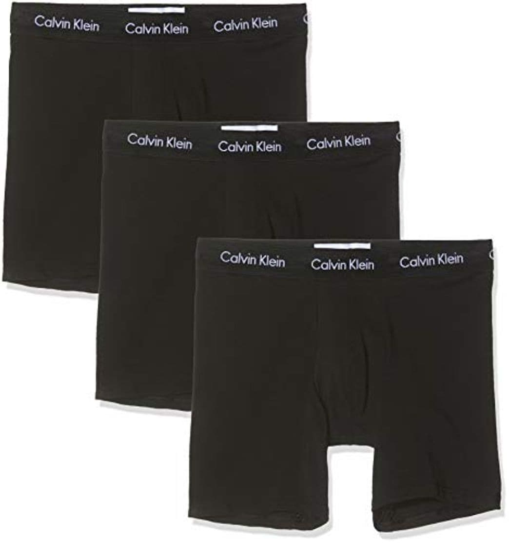 Moda Calvin Klein Herren 3P Boxer Brief Slip, Schwarz W. Black Wb Xwb,