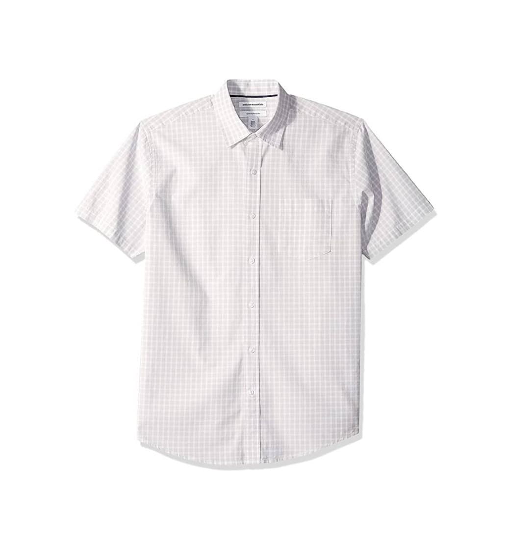 Fashion Camisa blanca de cuadros