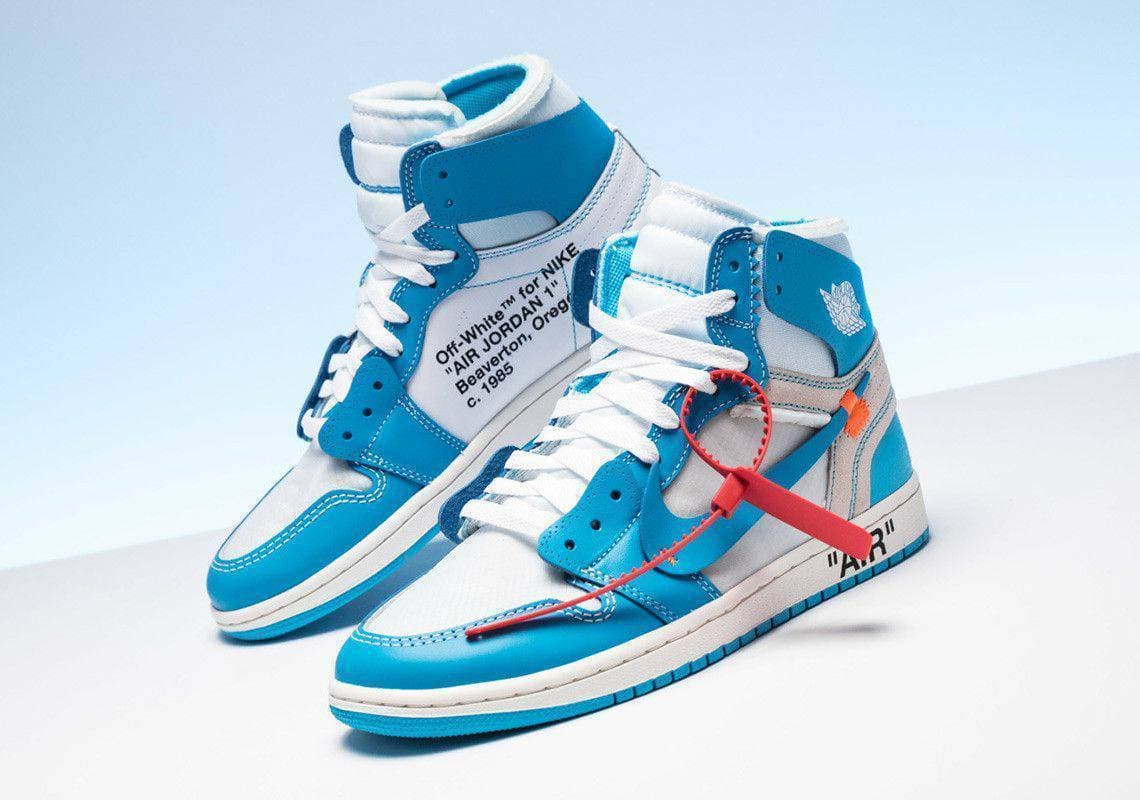 Fashion Jordan 1 Retro High Off-White University Blue ✳️🏀✳️