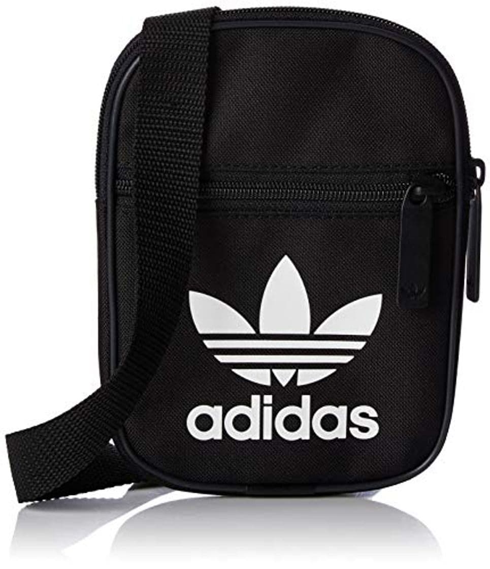 Moda Adidas Adidas Trefoil Festival Bag DV2405 Bolso Bandolera 17 Centimeters 1 Negro