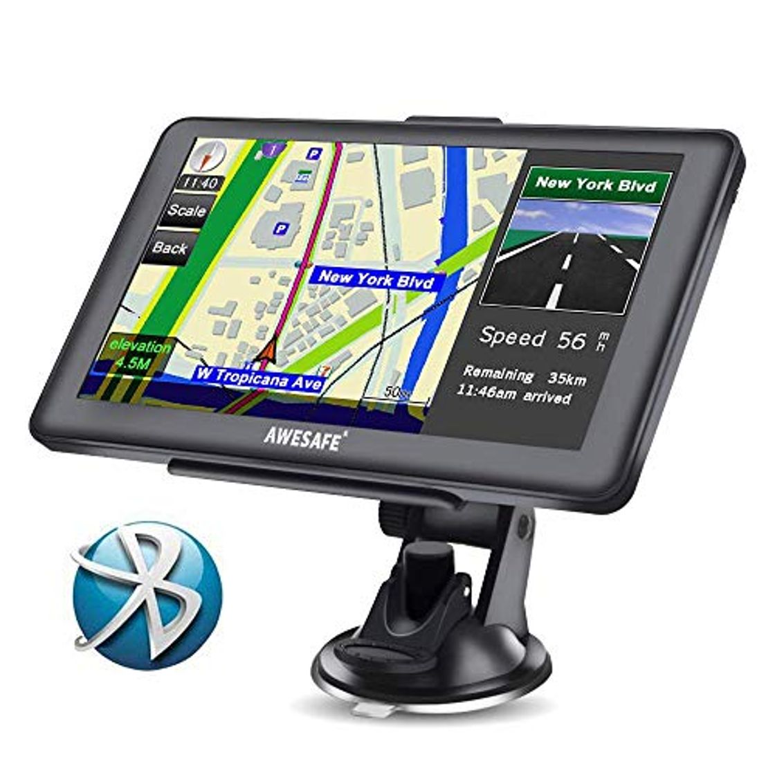 Producto AWESAFE GPS para Coche de 7 Pulgadas Pantalla con Bluetooth