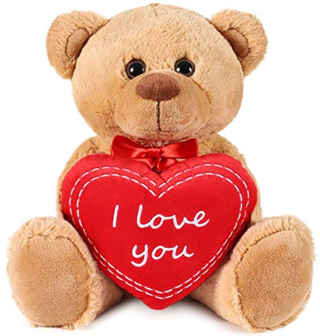 Place BRUBAKER Oso/Osito de Peluche con 'I Love You' de corazón