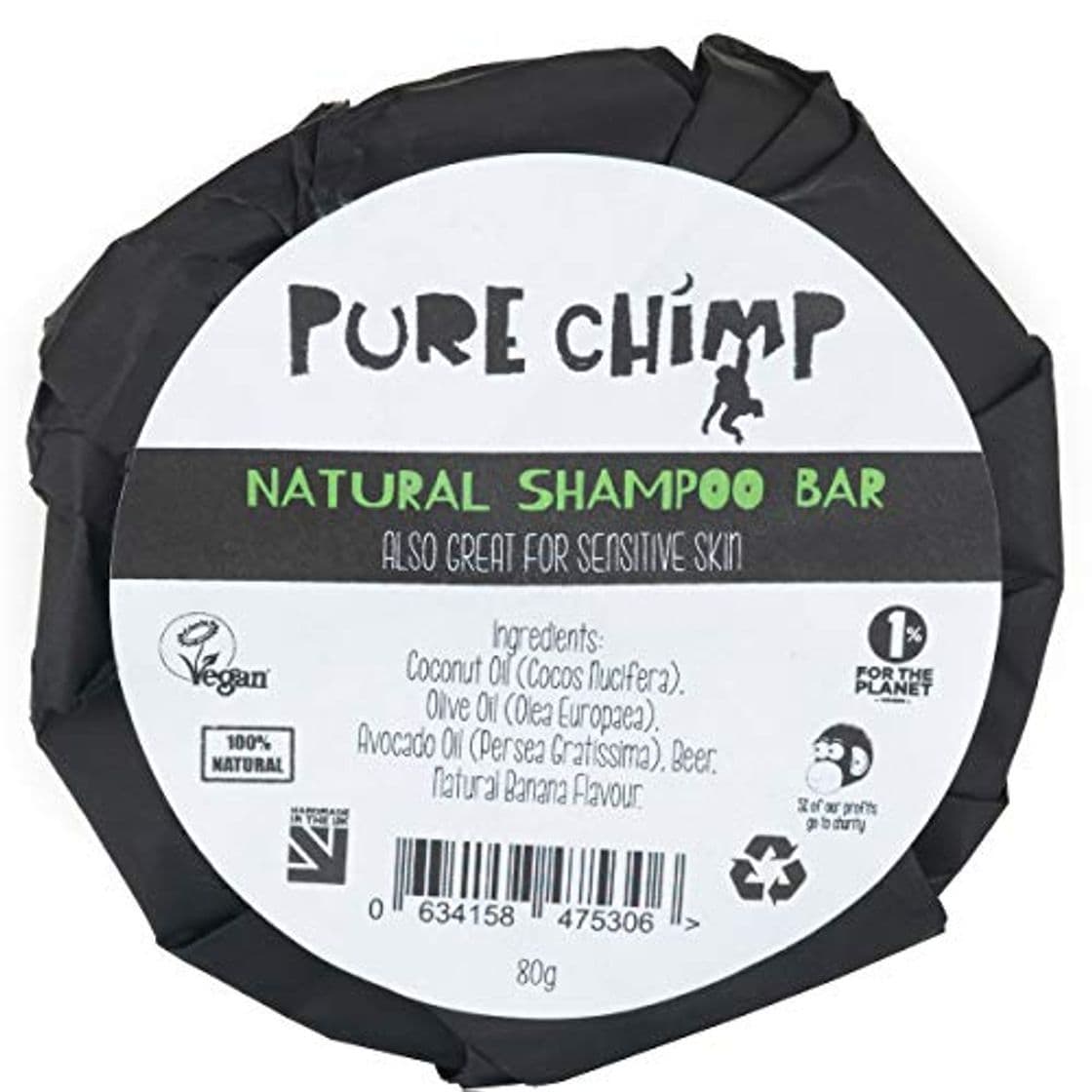 Product Barra de Champú Natural 80g de PureChimp – Magia Espumosa – Nutritiva