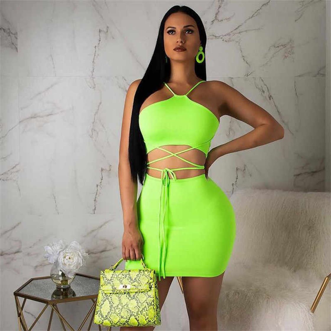 Fashion 2020 Nuevo diseño de Moda Vestido de Mujer Conjunto 2 Piezas Top