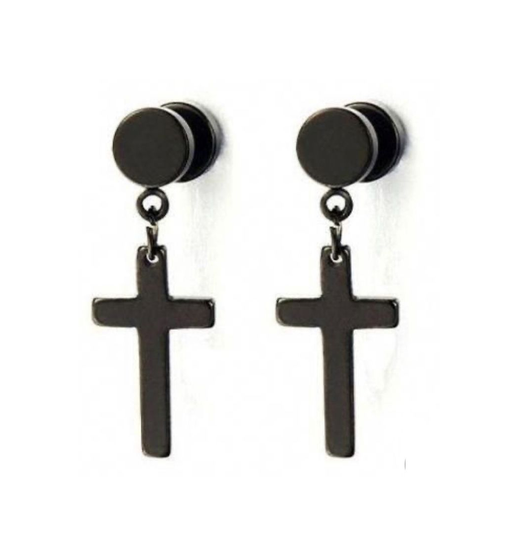 Product Pendientes de cruz negros