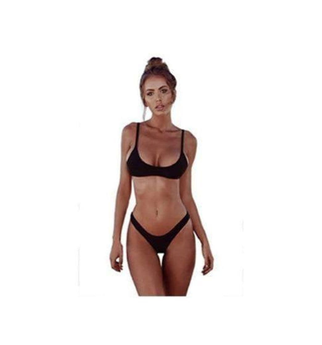 Product heekpek Bikinis Mujer 2019 Brasileños Bañador Ropa de Baño Push Up Dos Piezas con Relleno Traje de Baño de Tubo Color Liso