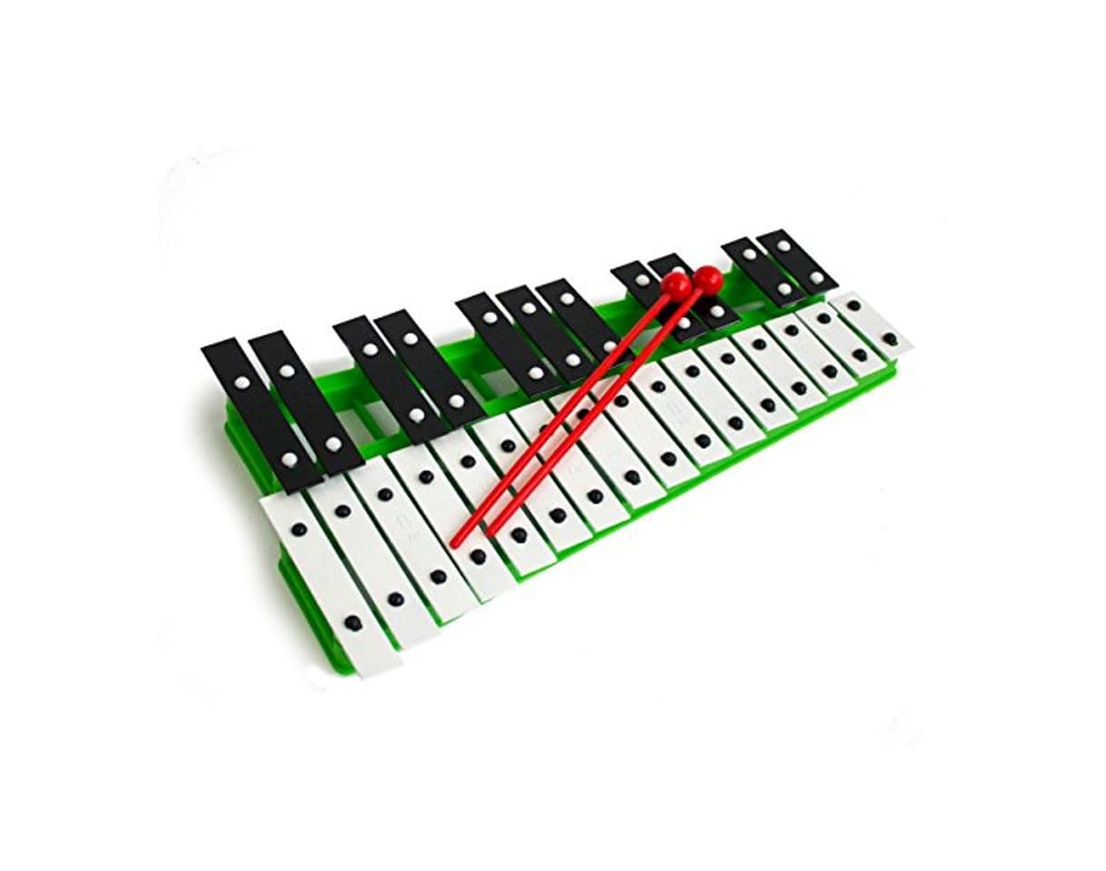 Producto Cromático Glockenspiel Xilófono Verde 27 noté instrumento de la música