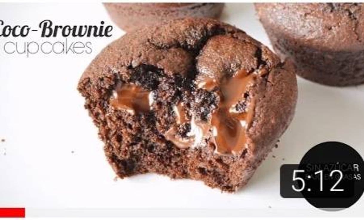 Moda Receta coco brownie cupcake